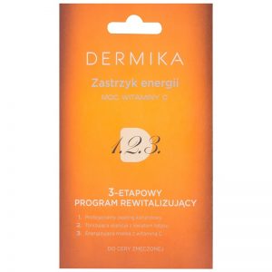 Dermika 1. 2. 3. trójfazowa pielęgnacja rewitalizująca do cery zmęczonej 3 x 2 ml