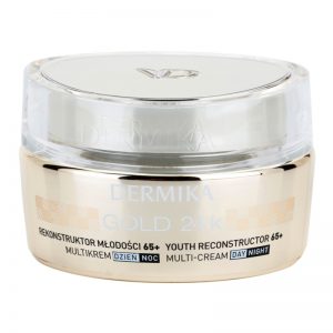 Dermika Gold 24k Total Benefit luksusowy krem odmładzający 65+ 50 ml