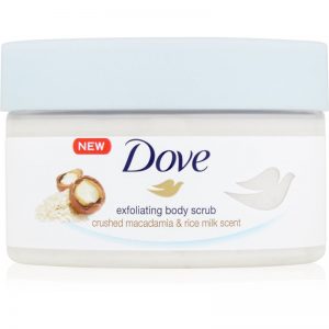 Dove Exfoliating Body Scrub Crushed Macadamia & Rice Milk odżywczy peeling do ciała 225 ml