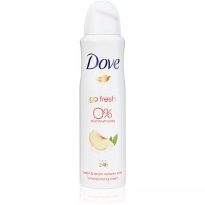 Dove Go Fresh Peach & Lemon Verbena dezodorant w sprayu bez zawartości aluminium 150 ml