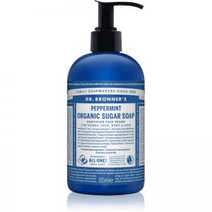 Dr. Bronner’s Peppermint mydło w płynie do ciała i włosów 355 ml