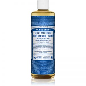 Dr. Bronner’s Peppermint uniwersalne mydło w płynie 475 ml