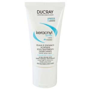 Ducray Keracnyl krem regenerujący i nawilżający do skóry wysuszonej i podrażnionej leczeniem trądziku 50 ml