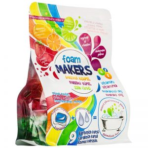 EP Line Foam Makers kapsułki do kąpieli Strawberry, Orange, Lime 9 x 35 g
