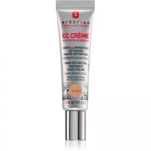 Erborian CC Crème Centella Asiatica krem rozjaśnijący, nadający jednolity ton skórze SPF 25 małe opakowanie odcień Clair 15 ml