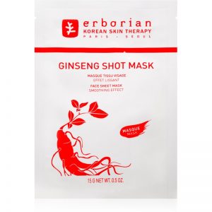 Erborian Ginseng Shot Mask maseczka płócienna o działaniu wygładzającym 15 g