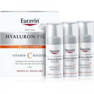 Eucerin Hyaluron-Filler Vitamin C Booster rozjaśniające serum przeciwzmarszczkowe z witaminą C 3×8 ml