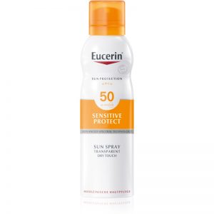 Eucerin Sun Sensitive Protect transparetna mgiełka do opalania SPF 50 200 ml