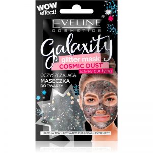 Eveline Cosmetics Galaxity Glitter Mask maseczka oczyszczająca z brokatem 10 ml