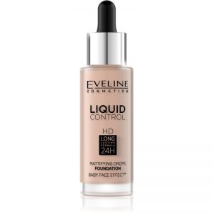 Eveline Cosmetics Liquid Control podkład w płynie z pipetą odcień 02 Rose Beige 32 ml