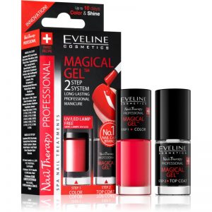 Eveline Cosmetics Nail Therapy Professional żelowy lakier do paznokci bez konieczności użycia lampy UV/LED odcień 07 2 x 5 ml