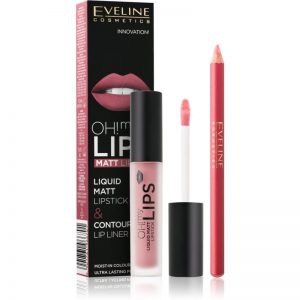 Eveline Cosmetics OH! my LIPS zestaw matujący do ust 07 Baby Nude dla kobiet