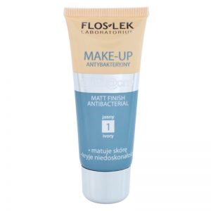 FlosLek Laboratorium Anti Acne podkład matujący do skóry tłustej ze skłonnością do trądziku odcień 1 Ivory 30 ml