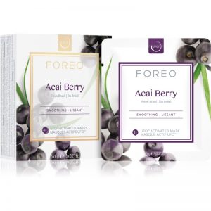FOREO Farm to Face Acai Berry maseczka wygładzająca 6 x 6 g g
