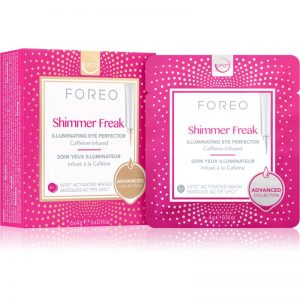 FOREO UFO™ Shimmer Freak maseczka rozjaśniająca przeciw obrzękom i cieniom 6 x 4 g