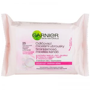 Garnier Skin Naturals mineralne chusteczki oczyszczające dla cery wrażliwej 25 szt.