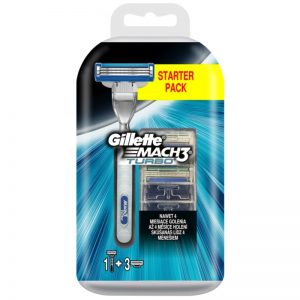 Gillette Mach 3 Turbo maszynka do golenia zapasowe ostrza 3 szt.