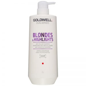 Goldwell Dualsenses Blondes & Highlights szampon do blond włosów neutralizujący żółtawe odcienie 1000 ml
