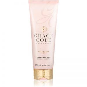 Grace Cole Vanilla Blush & Peony rozjaśniający peeling do ciała 238 ml