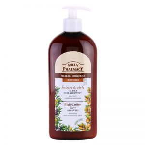 Green Pharmacy Body Care Olive & Argan Oil odżywcze mleczko do ciała o dzłałaniu nawilżającym 500 ml