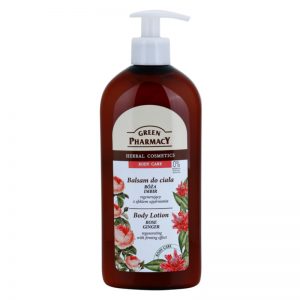 Green Pharmacy Body Care Rose & Ginger regenerujące mleczko do ciała o efekt wzmacniający 500 ml
