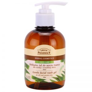 Green Pharmacy Face Care Aloe delikatny żel oczyszczający do cery wrażliwej i suchej 270 ml