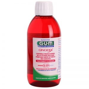 G.U.M Gingidex 0,12% płyn do płukania jamy ustnej przeciw płytce nazębnej i dla zdrowych dziąseł bez alkoholu 300 ml