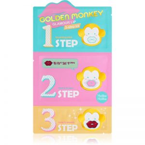Holika Holika Golden Monkey nawilżająca maska na usta 3 szt.
