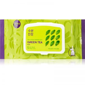 Holika Holika Pure Essence Mask Sheet Green Tea odświeżająca poranna maseczka z ekstraktem z zielonej herbaty 30 szt.