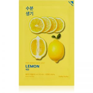 Holika Holika Pure Essence Mask Sheet Lemon maseczka płócienna o działaniu zmiękczającym i odświeżającym z witaminą C 20 ml