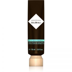 I Coloniali Mattifying & Pureness czarna maska oczyszczająca dla natychmiastowego rozświetlenia 75 ml