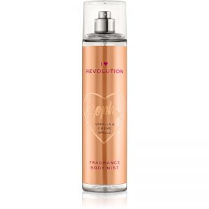 I Heart Revolution Body Mist odświeżający spray do ciała dla kobiet z zapachem Vanilla & Crème Brule 236 ml