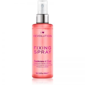 I Heart Revolution Fixing Spray spray utrwalający makijaż z zapachem Strawberries & Cream 100 ml
