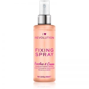 I Heart Revolution Fixing Spray spray utrwalający makijaż z zapachem Peaches & Cream 100 ml