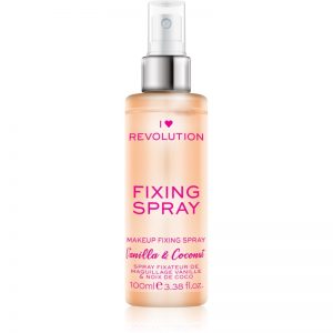 I Heart Revolution Fixing Spray spray utrwalający makijaż z zapachem Vanilla & Coconut 100 ml