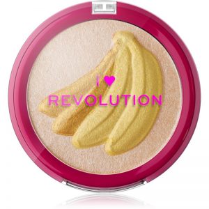 I Heart Revolution Fruity Highlighter Banana kompaktowy pudrowy rozświetlacz 10,8 g