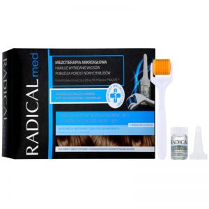 Ideepharm Radical Med mezoterapia mikroigłowa stymulująca porost nowych włosów dla mężczyzn 12 x 3 ml