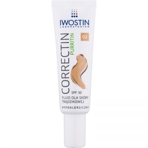 Iwostin Purritin Correctin długotrwale kryjący fluid do skóry trądzikowej SPF 30 odcień Natural 30 ml