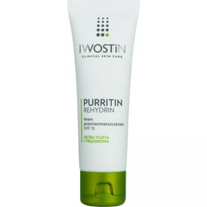 Iwostin Purritin Rehydrin krem przeciw zmarszczkom do skóry tłustej ze skłonnością do trądziku SPF 15 40 ml