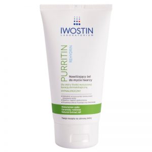 Iwostin Purritin Rehydrin nawilżający żel oczyszczający do skóry wysuszonej i podrażnionej leczeniem trądziku 150 ml