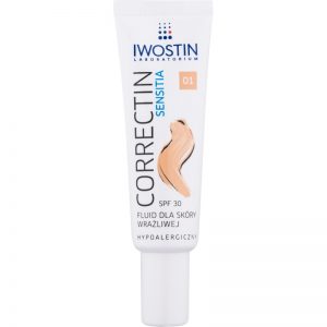 Iwostin Sensitia Correctin fluid mocno kryjący do skóry wrażliwej SPF 30 odcień Light 30 ml