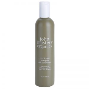 John Masters Organics Zinc & Sage szampon z odżywką 2 w1 do podrażnionej skóry głowy 236 ml
