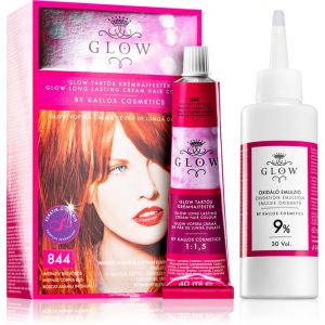 Kallos Glow trwały kolor włosów odcień 844 Intense Copper Red