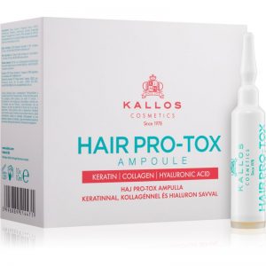 Kallos KJMN ampułki do włosów zniszczonych s keratinem, kolagenem a kyselinou hyaluronovou 10×10 ml
