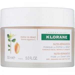 Klorane Desert Date maseczka odżywcza do włosów osłabionych, łamliwych 150 ml