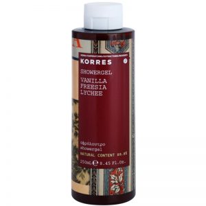 Korres Vanilla, Freesia & Lychee żel pod prysznic dla kobiet 250 ml