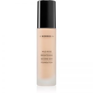 Korres Wild Rose podkład rozświetlający dający naturalny efekt SPF 15 odcień WRF2 30 ml