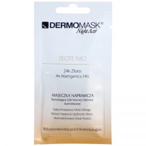 L’biotica DermoMask Night Active maseczka ujędrniająco-liftingująca z 24-karatowym złotem 12 ml