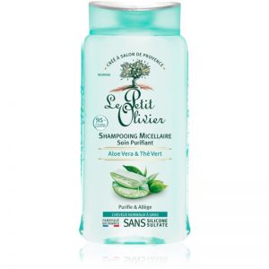Le Petit Olivier Aloe Vera & Green Tea szampon micelarny do włosów normalnych i przetłuszczających się 250 ml