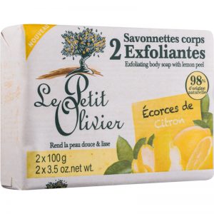 Le Petit Olivier Lemon mydło peelingujące 2 x100 g